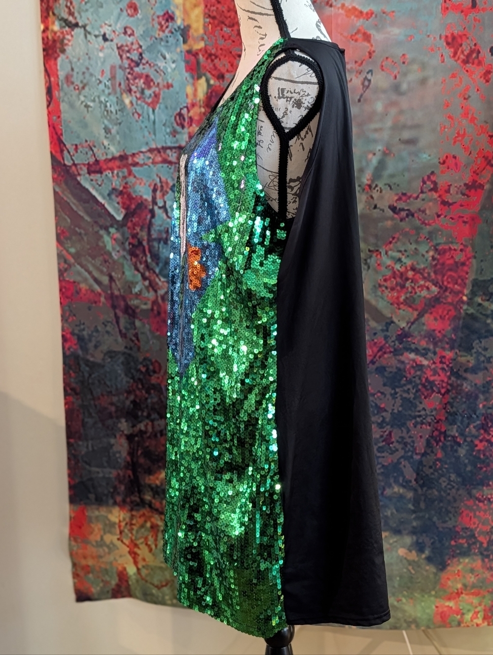 St Patrick's Day Sequin Front Dress (XL) - Picture 2 of 8